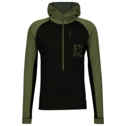 Stoic Merino260 StadjanSt. 3/4 Zip W. Hood - Merinohoodie -Outdoor-Sportgeschäft stoic merino260 stadjanst 3 4 zip w hood merinohoodie 1